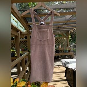Hollister Tan Overall Dress